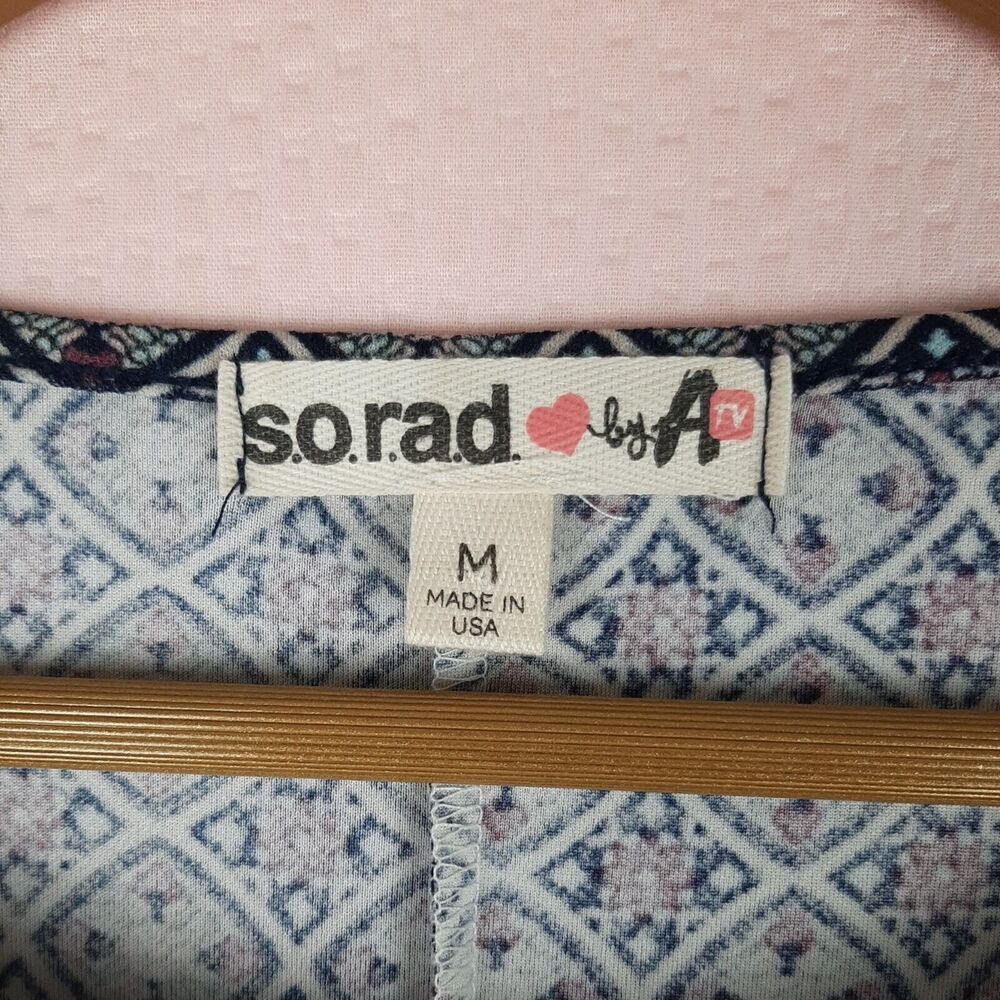 Sorad by A TV Women Geometric Print Made in USA Mini Dress Stretch Size M - Picture 4 of 11